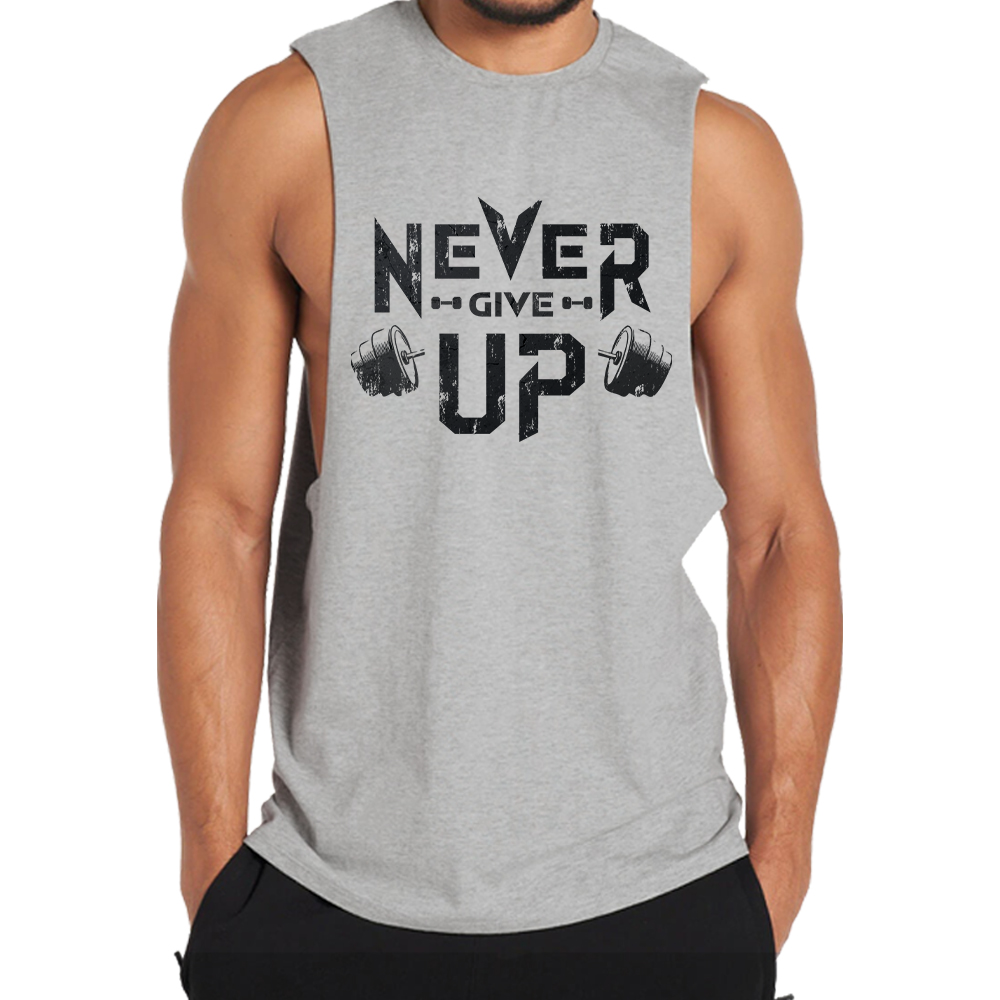 Never Give Up Skull Tank Top