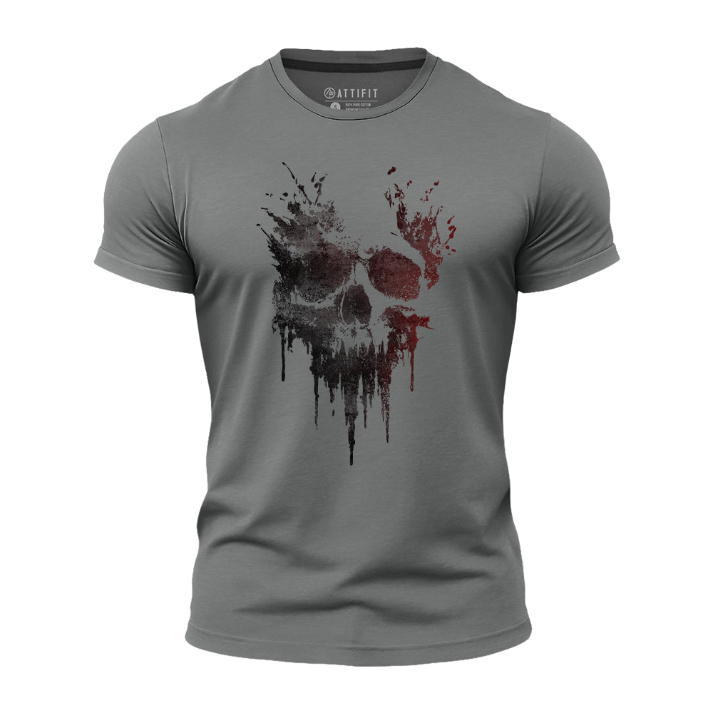 Skull in Shadows Quick-Dry T-Shirt