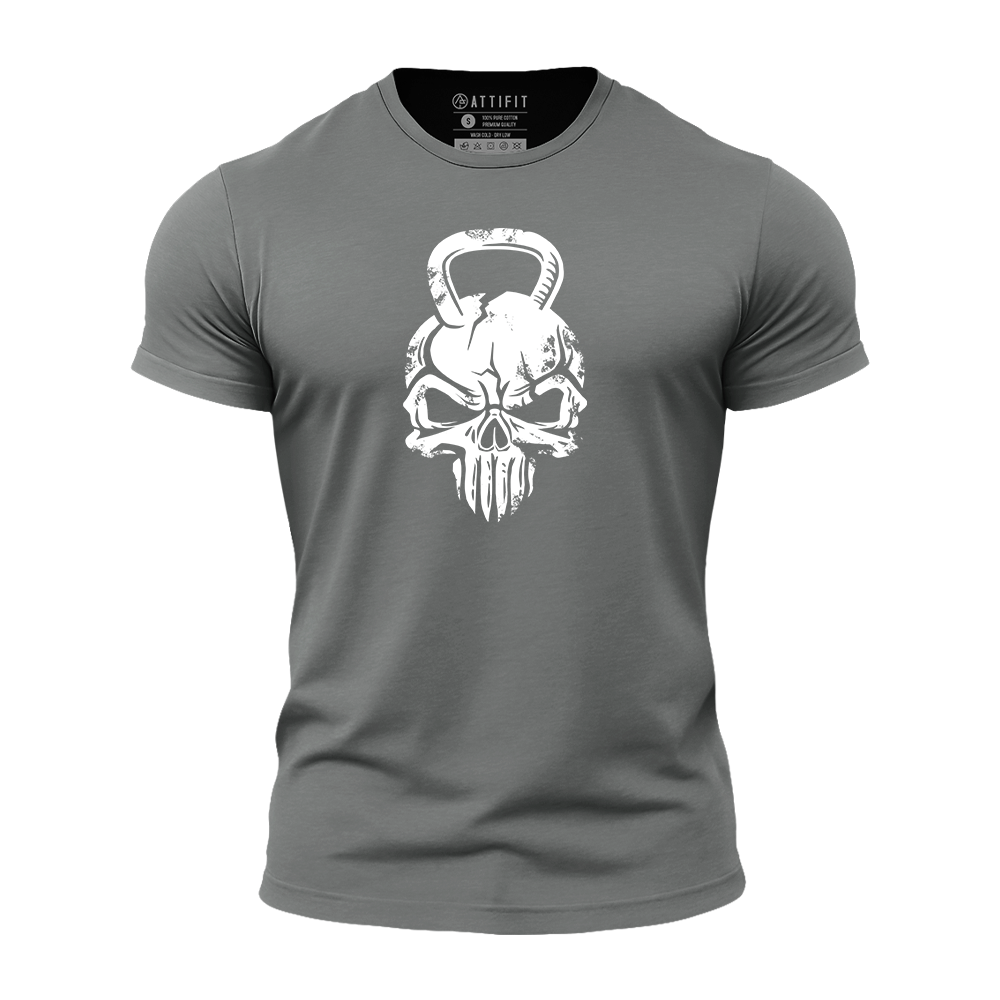 Kettlebell Skull Athletic Quick-Dry T-Shirt