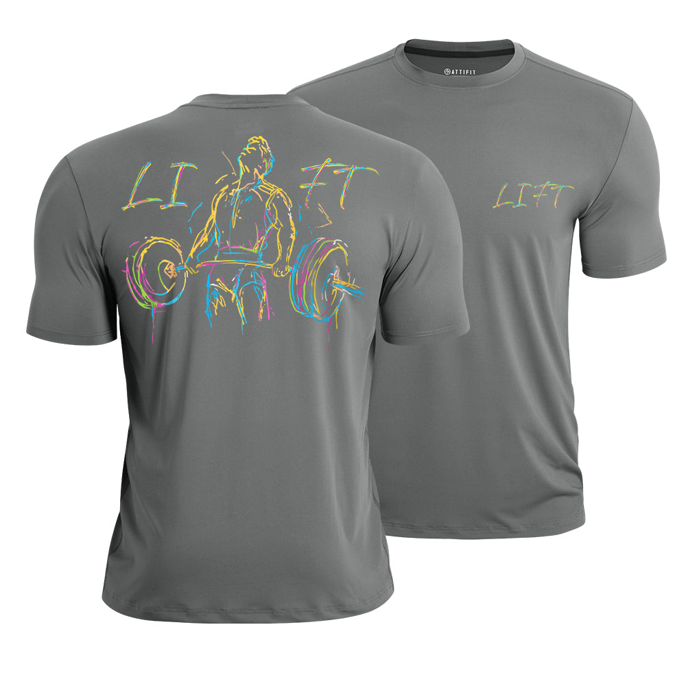 Neon Lift Mode Athletic Quick-Dry T-Shirt