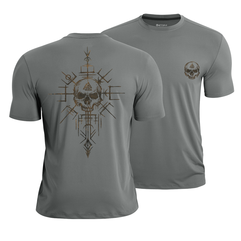 Valknut Skull Quick-Dry T-Shirt