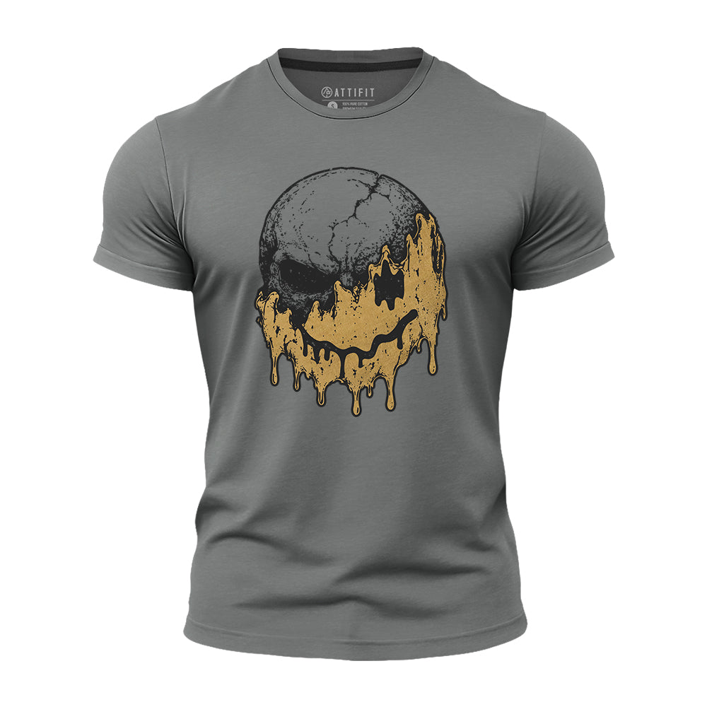 Dripping Happy Skull Quick-Dry T-Shirt