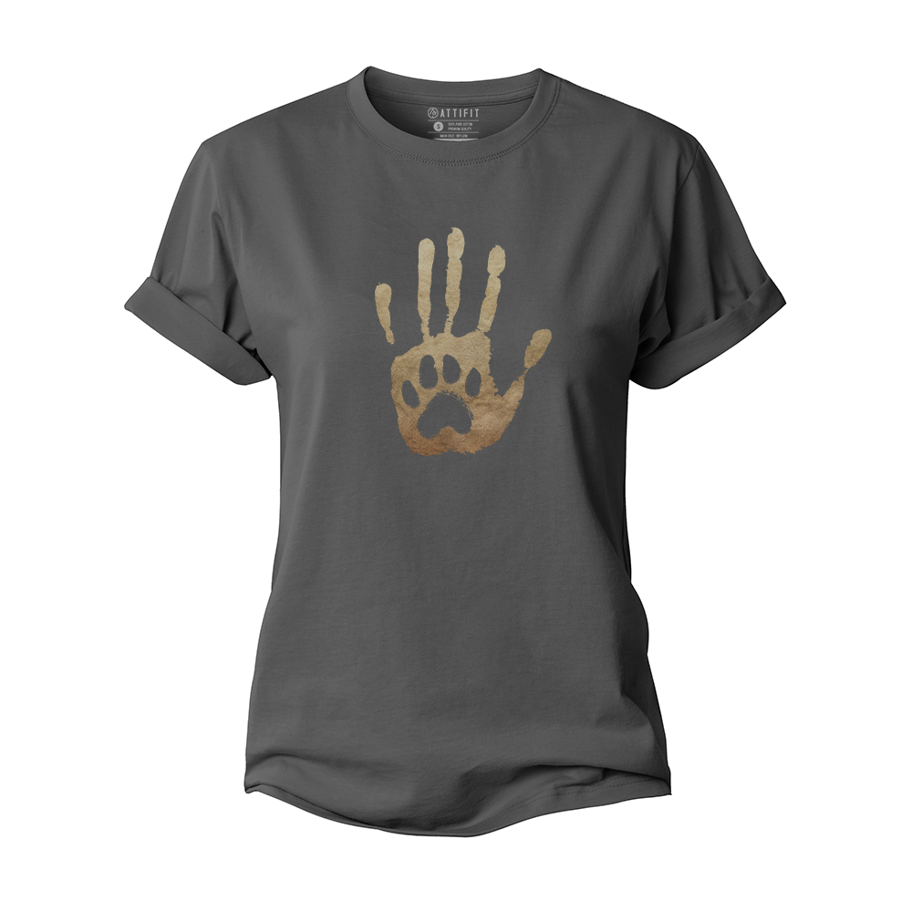 Human & Dog Women's Cotton T-Shirt