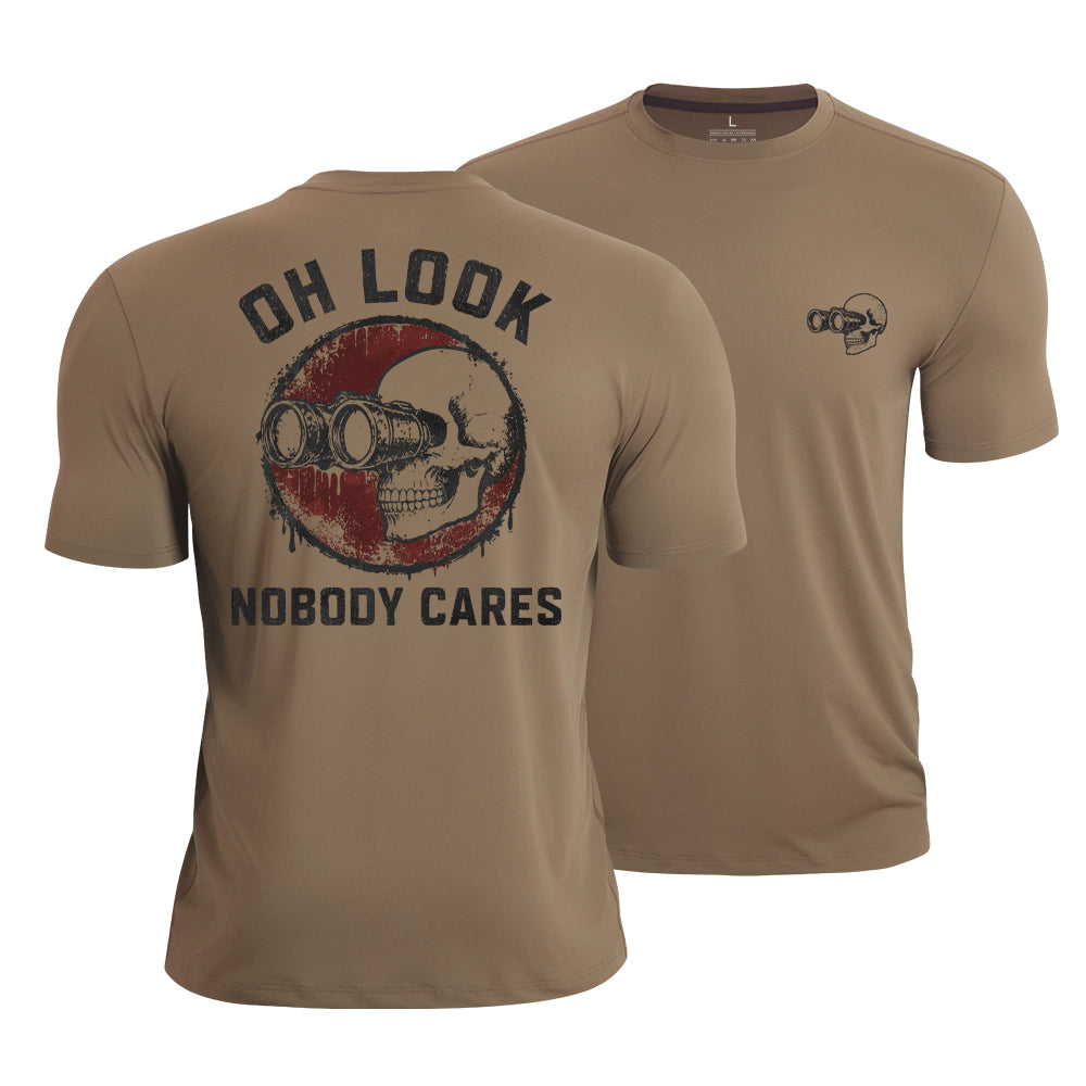 Nobody Cares Skull Quick-Dry T-Shirt