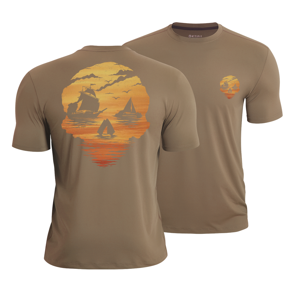 Sea Born Spirit Skull Quick-Dry T-Shirt