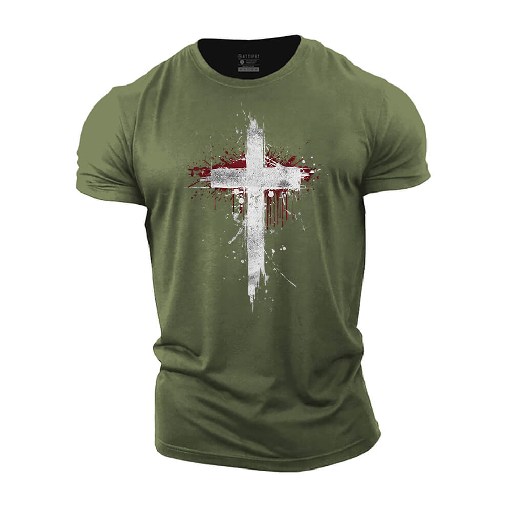 Sacred Cross Cotton T-Shirt