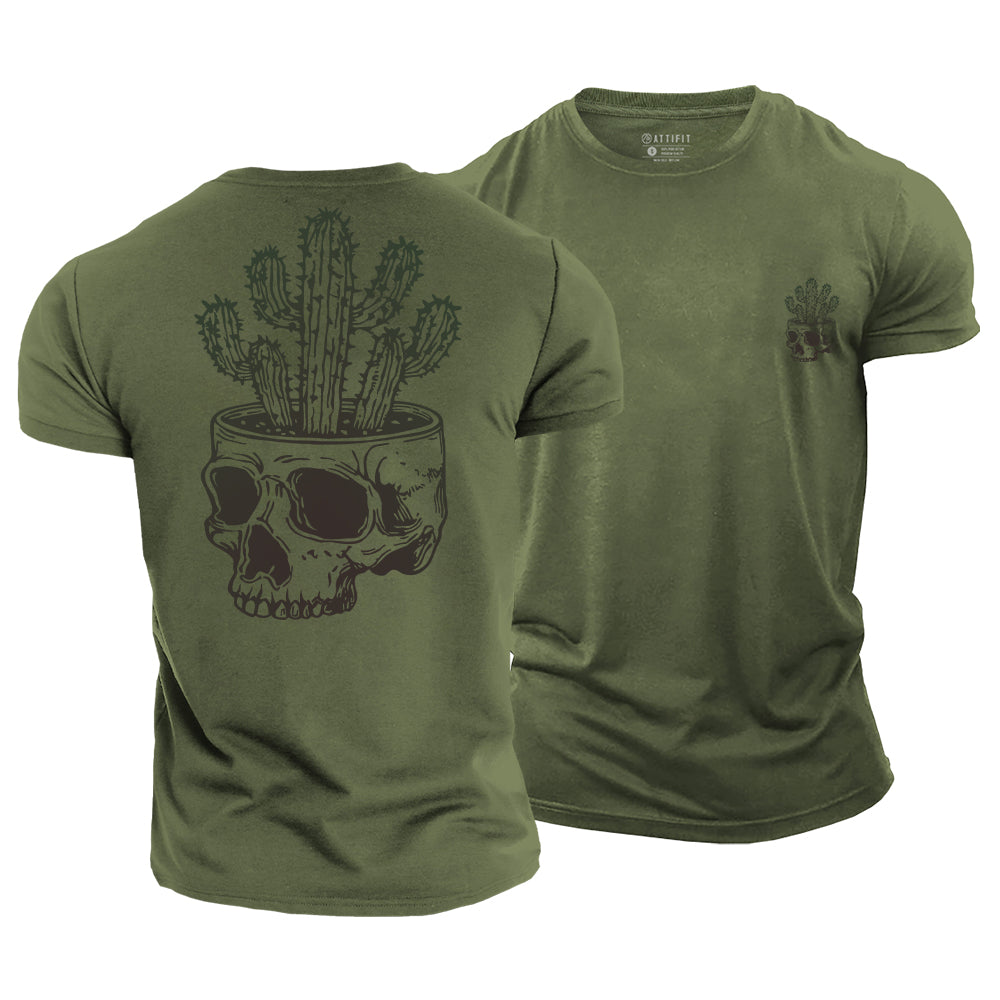 Desert Skull Cotton T-Shirt