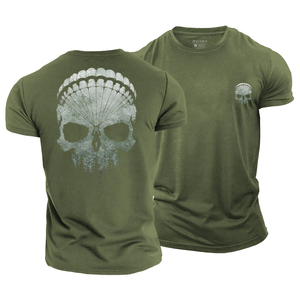 Adventure Skull Cotton T-Shirt