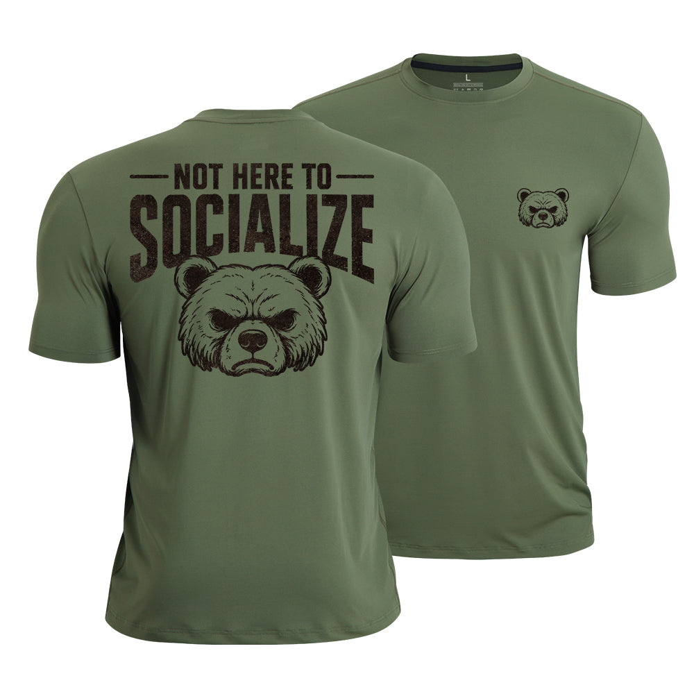 Not Here Socializing Quick-Dry T-Shirt