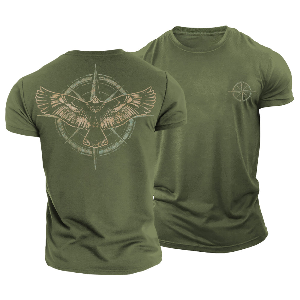 Eagle Finds Direction Cotton T-Shirt