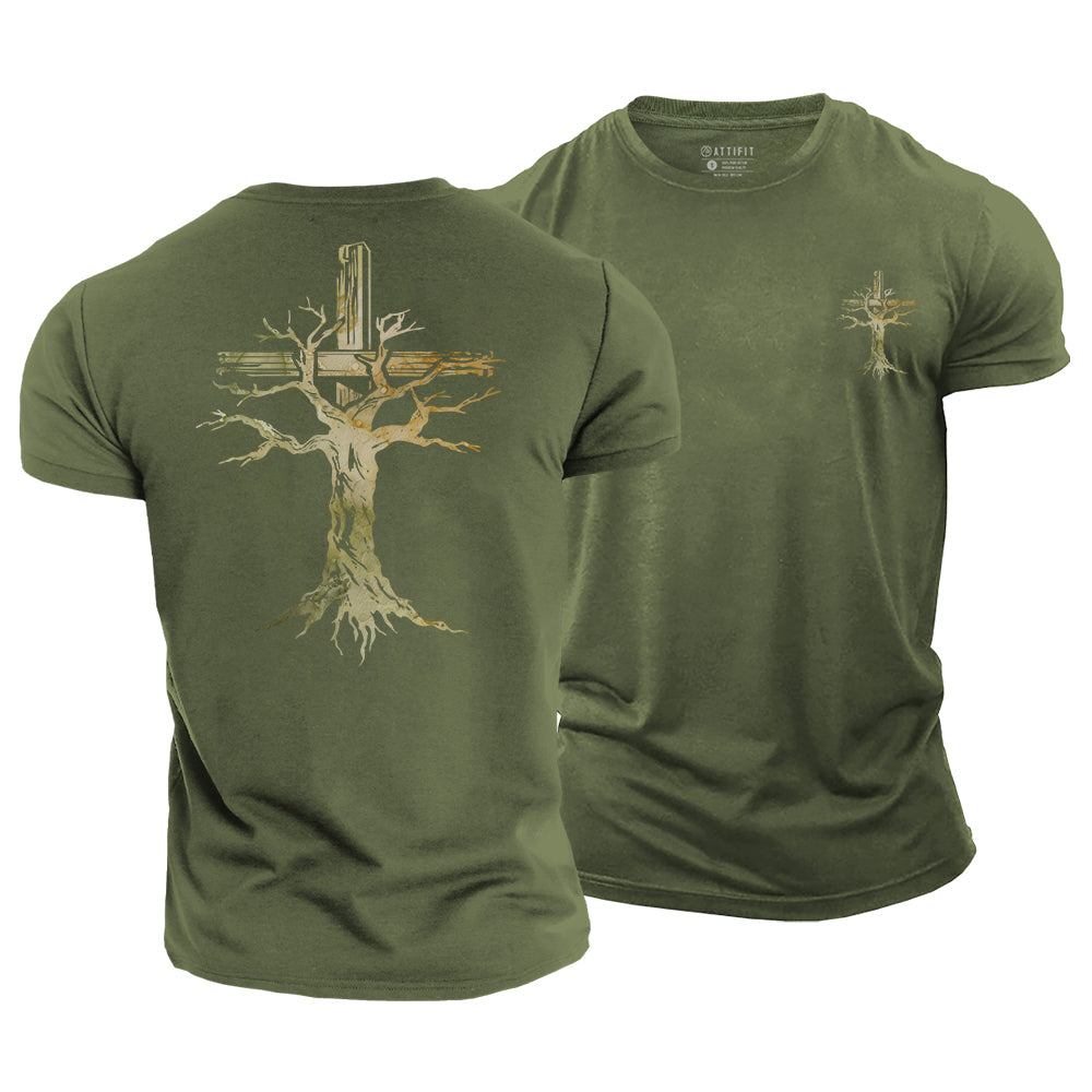 Tree Of Faith Cotton T-Shirt
