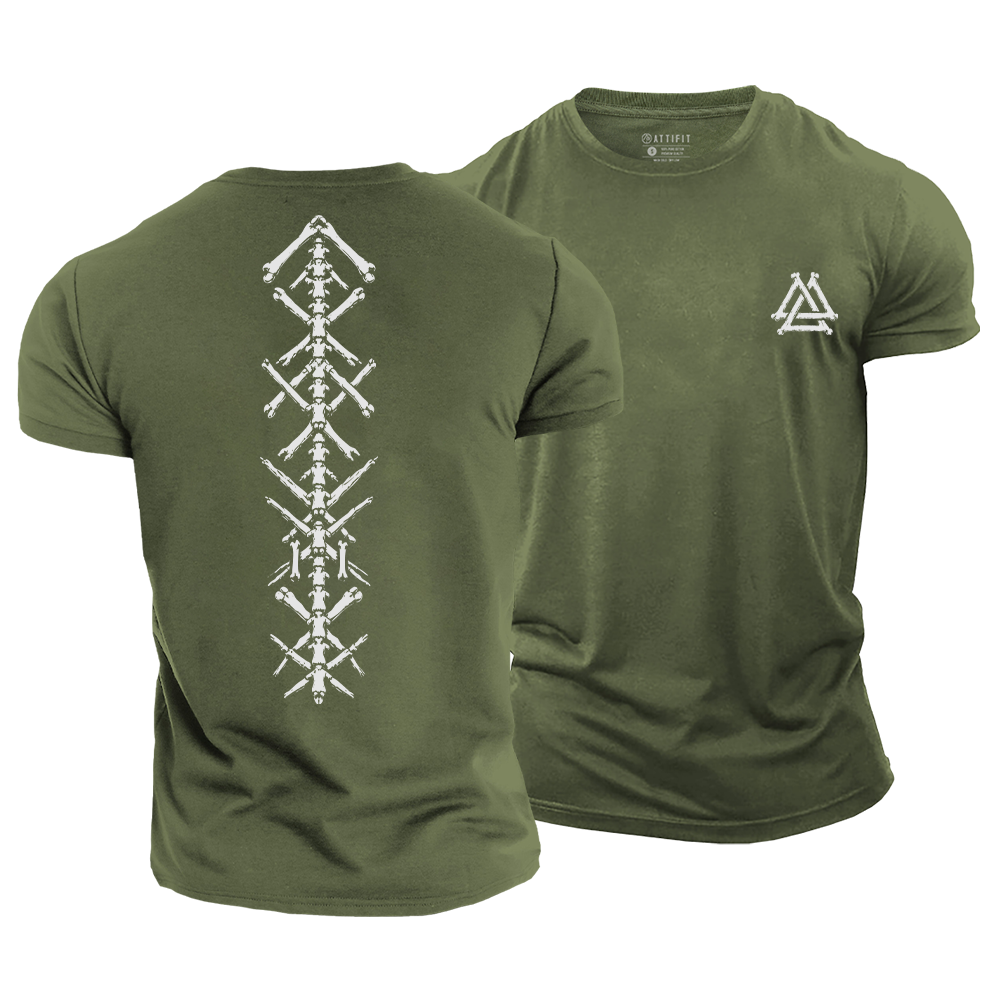 Runes of Strength Cotton T-Shirt