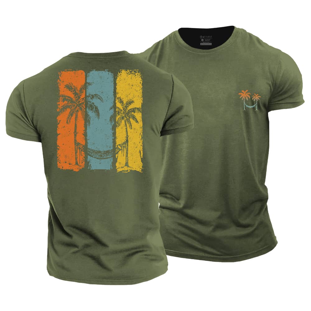 Smiley Palm Cotton T-Shirt