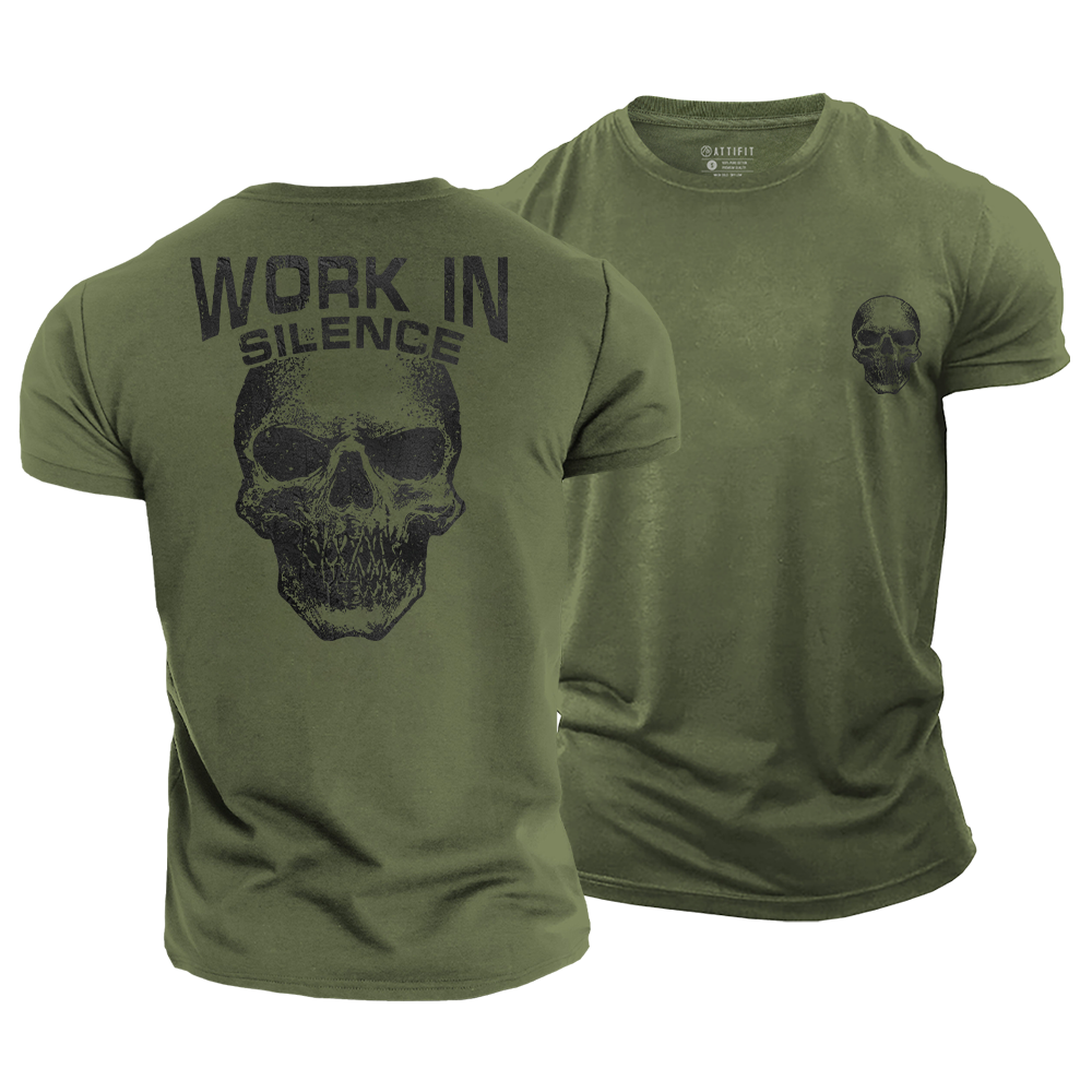 Work in Silence Cotton T-Shirt