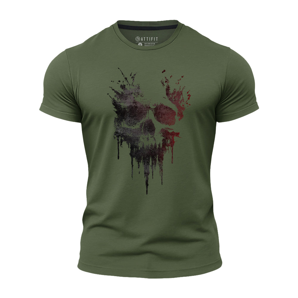 Skull in Shadows Quick-Dry T-Shirt