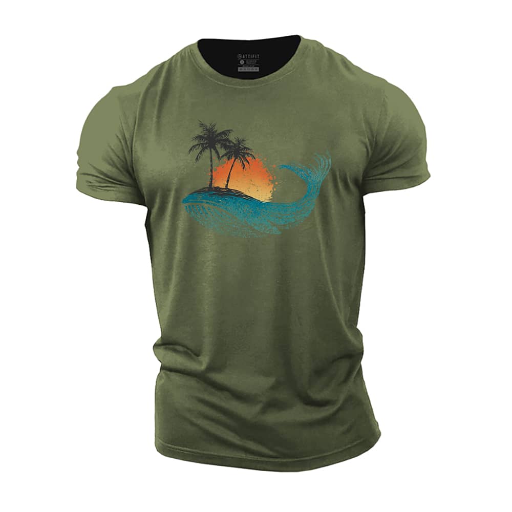 Whale Sea Cotton T-Shirt
