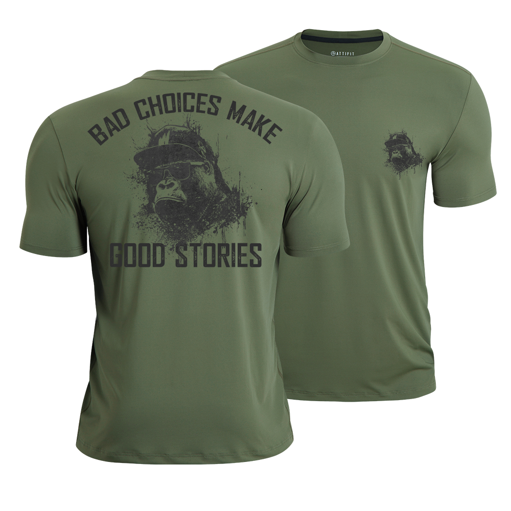 Bad Choices Make Good Stories Athletic Quick-Dry T-Shirt