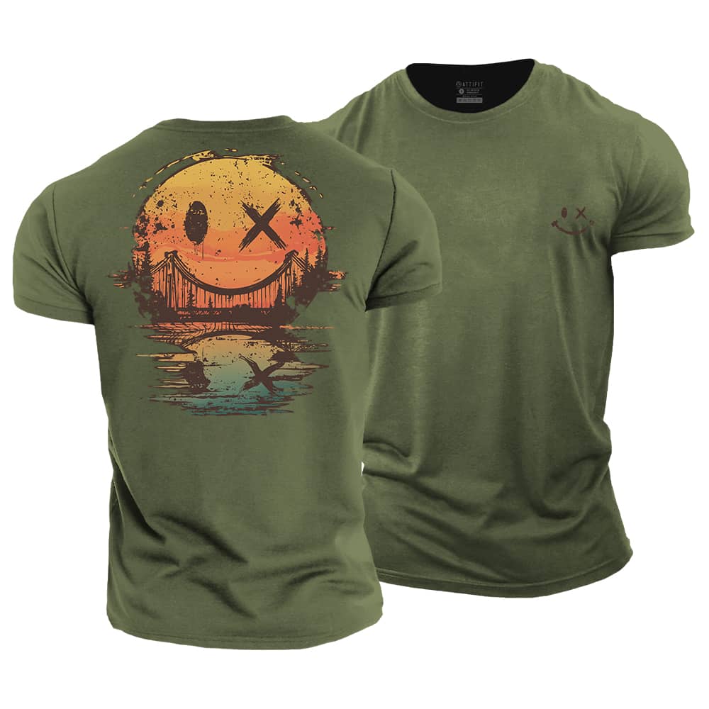 Smiley Lake Cotton T-Shirt