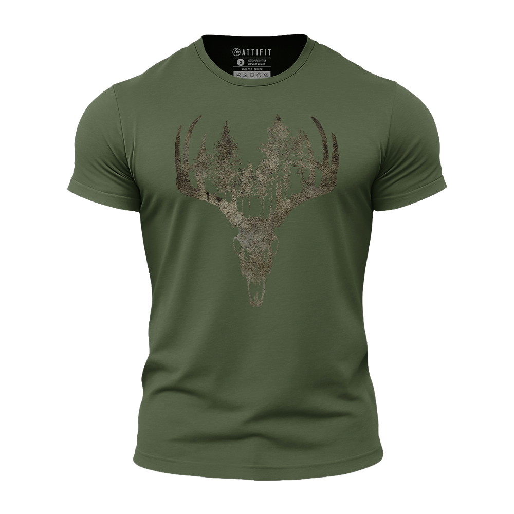Forest Deer Athletic Quick-Dry T-Shirt