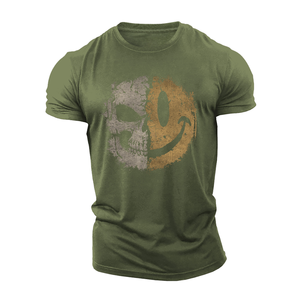 Dark Side Still Smiles Cotton T-Shirt