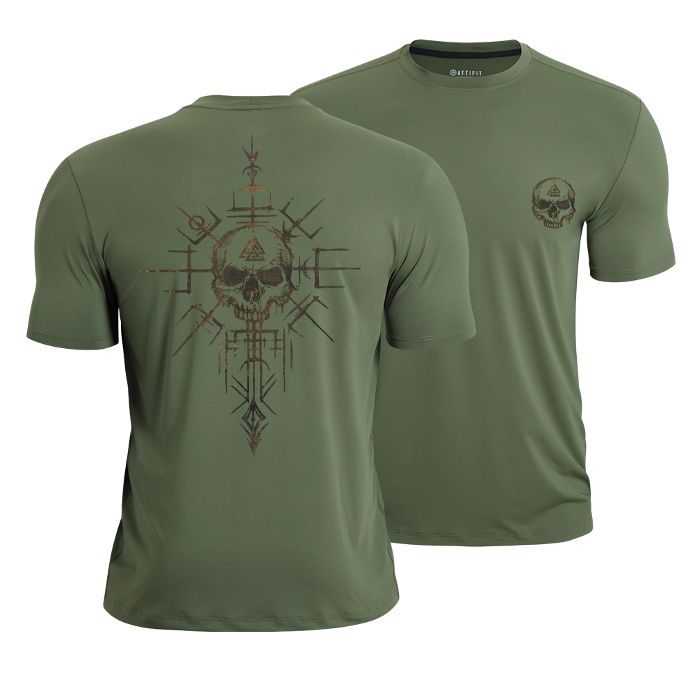 Valknut Skull Quick-Dry T-Shirt