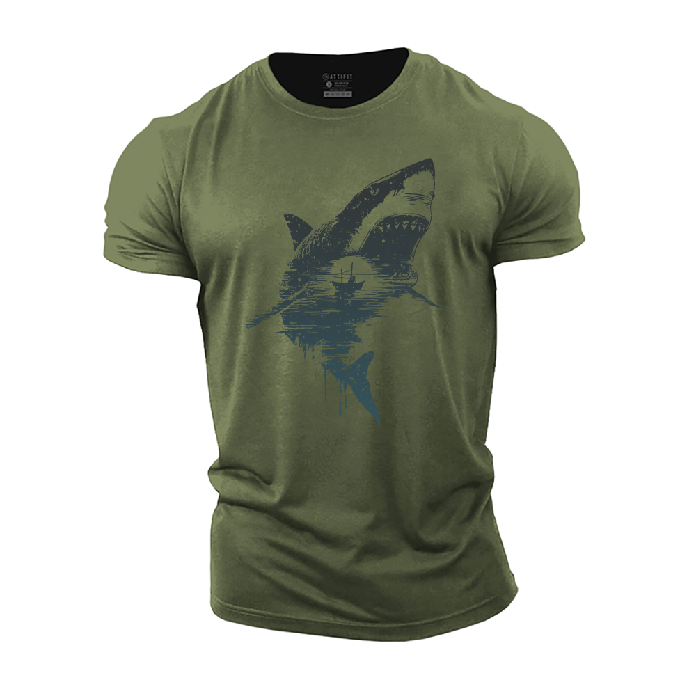 Shark Storm Cotton T-Shirt
