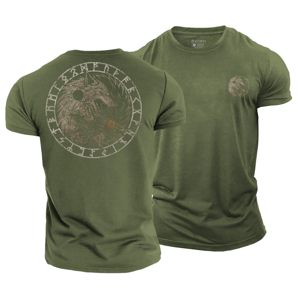 T-shirts graphiques Viking en coton