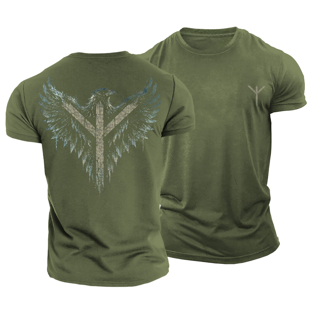 Viking Symbol Cotton T-Shirt