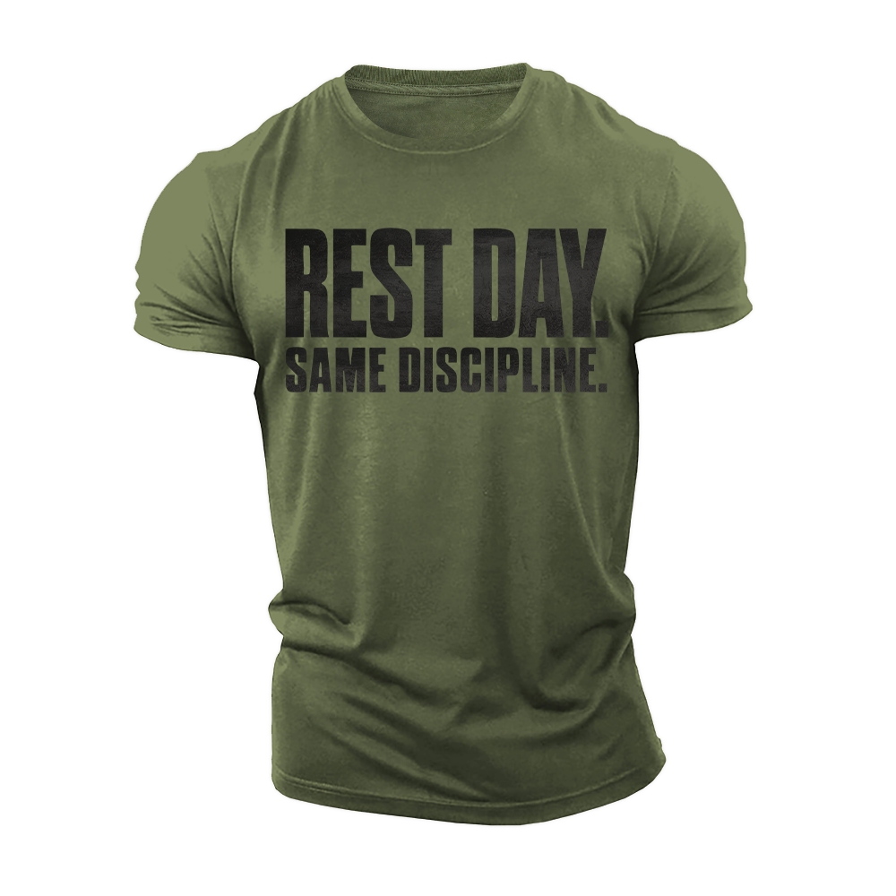 Rest Day Discipline Cotton T-Shirt