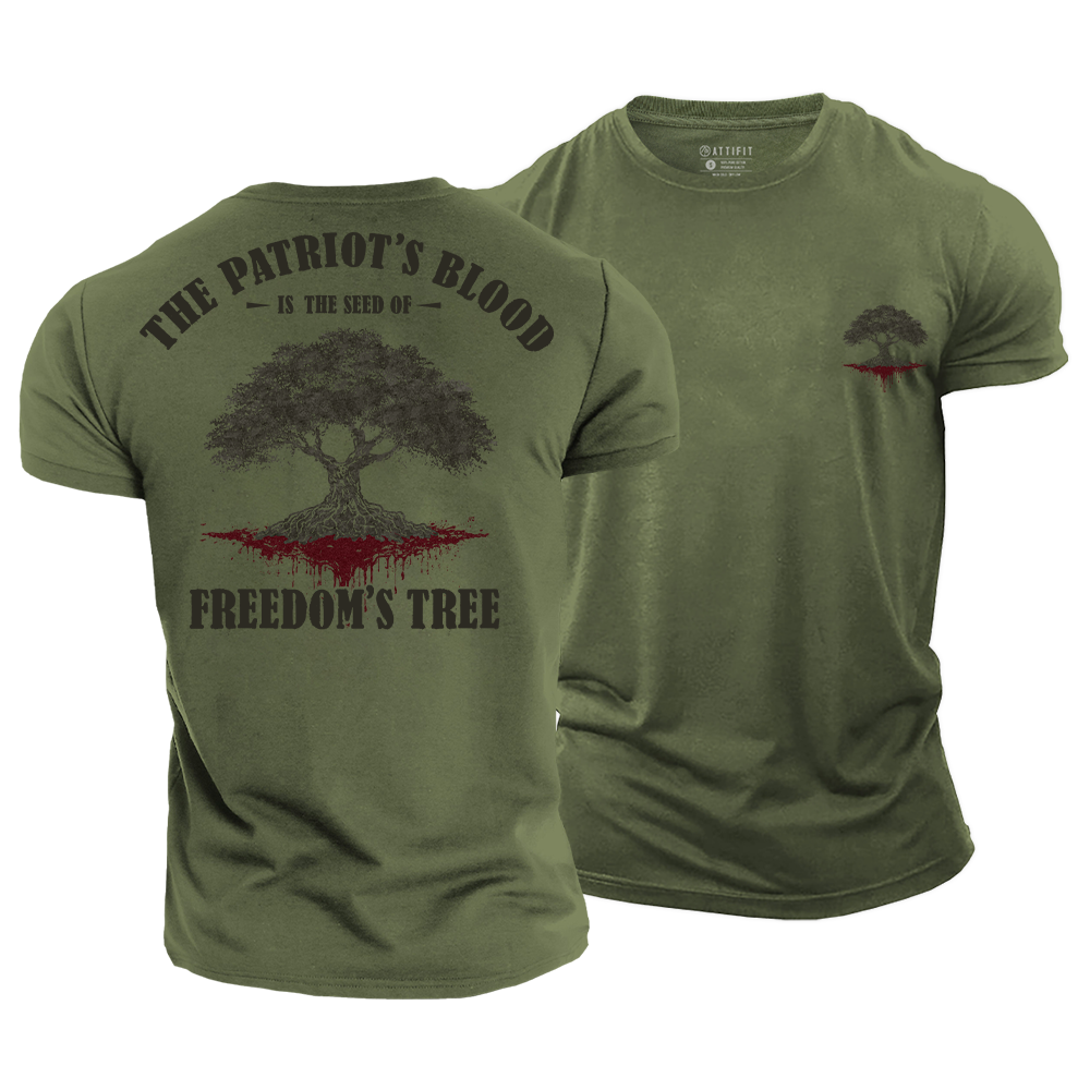 The Tree of Life - Patriotism Cotton T-Shirt