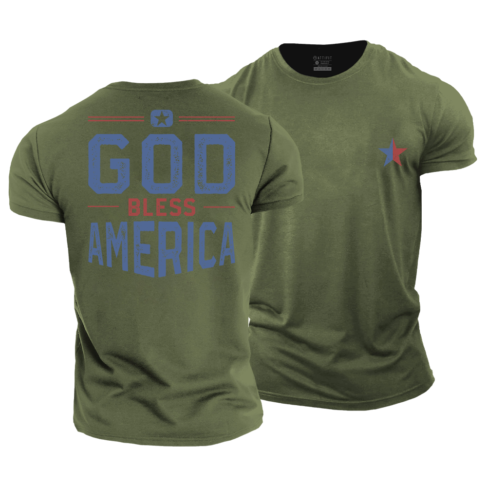 God Bless America Cotton T-Shirt