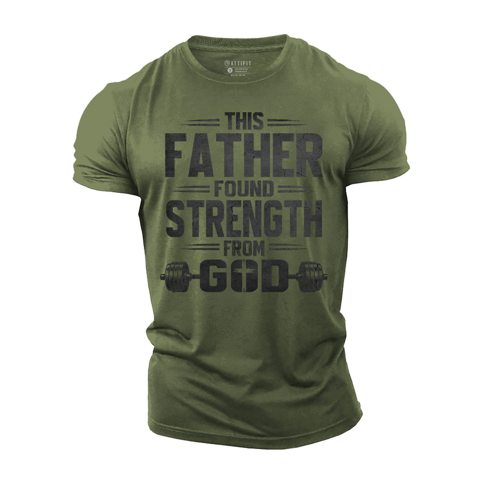 Strength In God Cotton T-Shirt