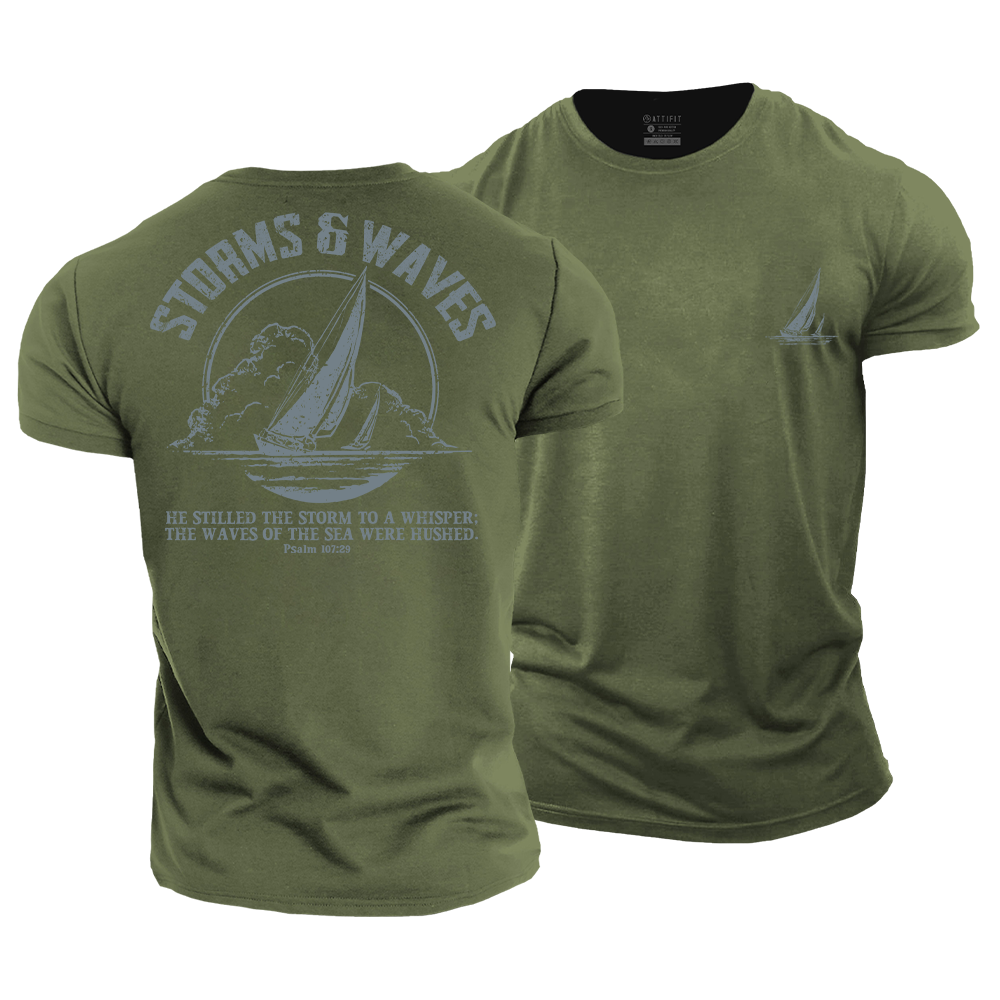 Storms & Waves Cotton T-Shirt