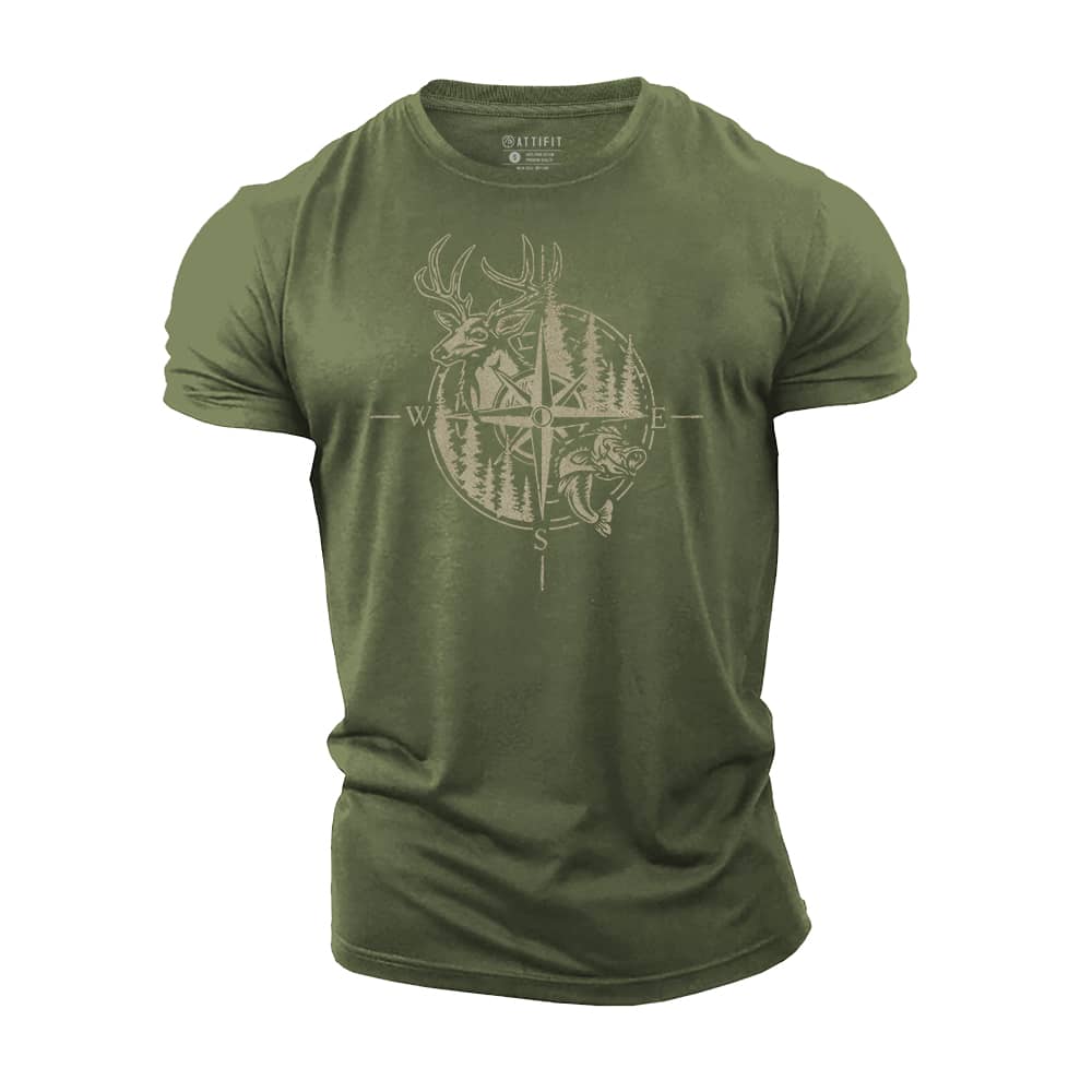 Hunt Compass Cotton T-Shirt