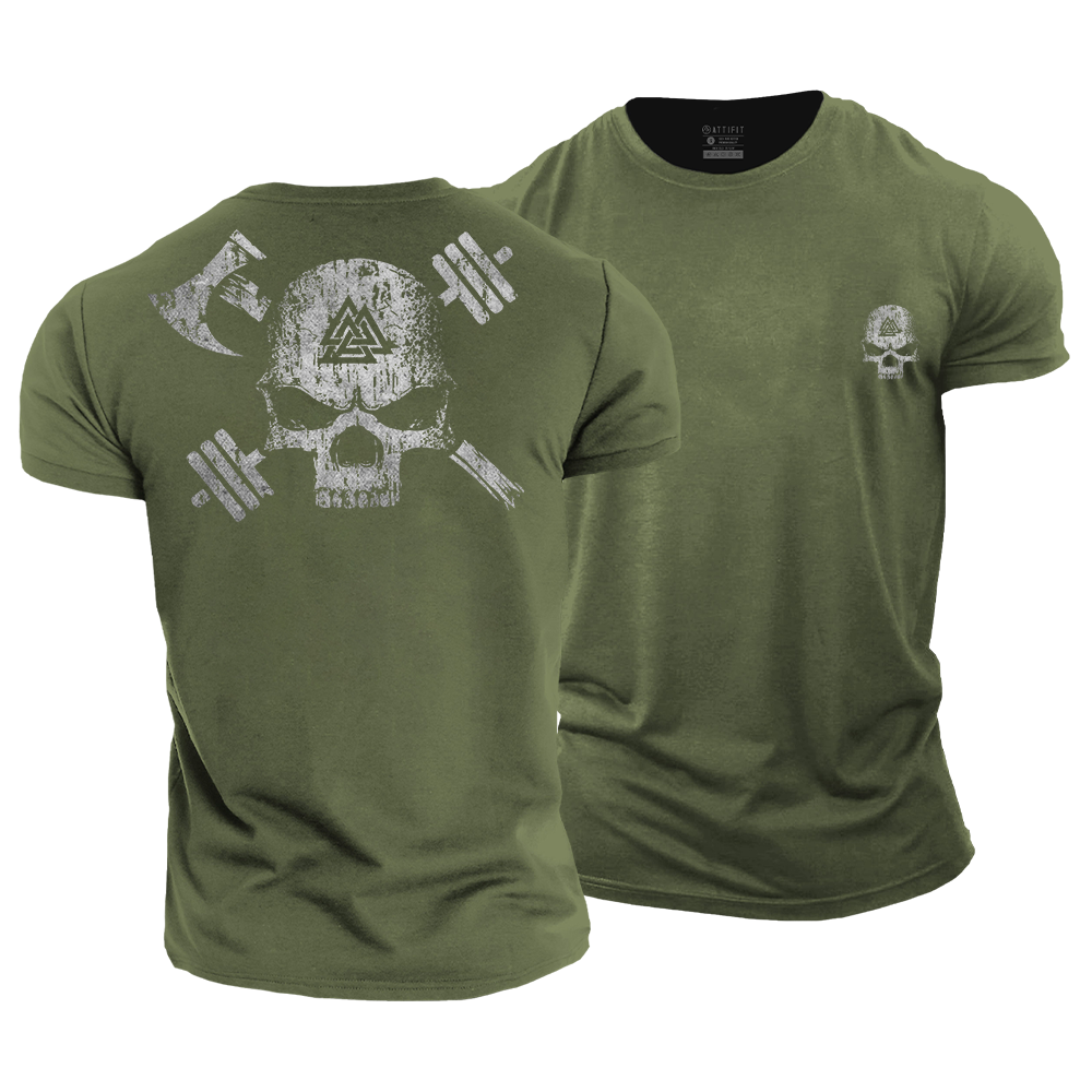 Skull Steel Cotton T-Shirt