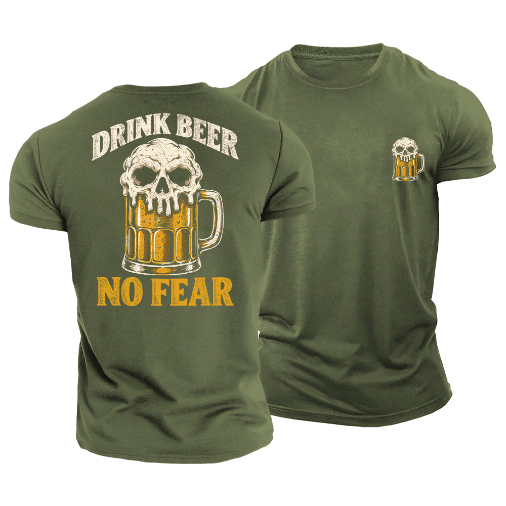 No Fear Just Beer Cotton T-Shirt