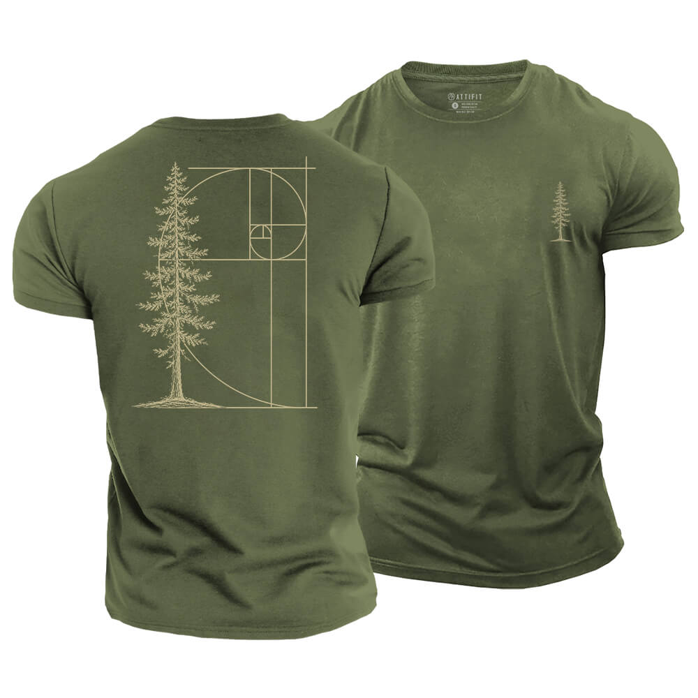 Golden Ratio Pine Cotton T-Shirt