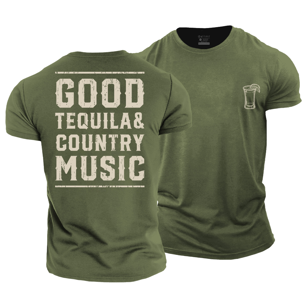 Good Tequila Country Music Cotton T-Shirt