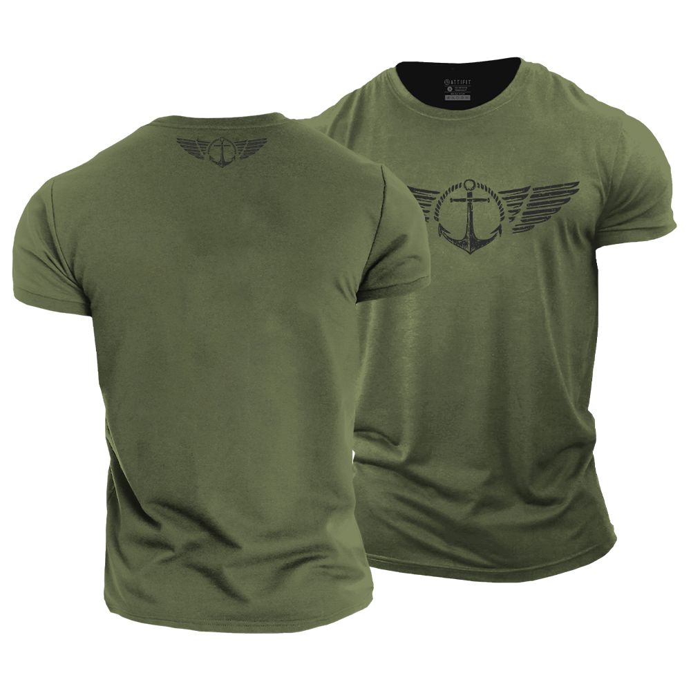 Anchor Wings Cotton T-Shirt