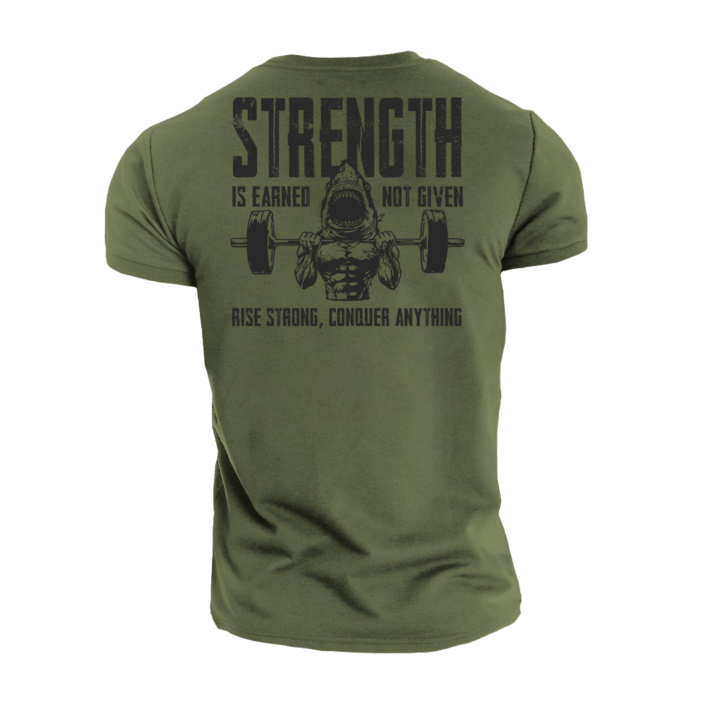 Rise Strong Conquer Anything Cotton T-Shirt
