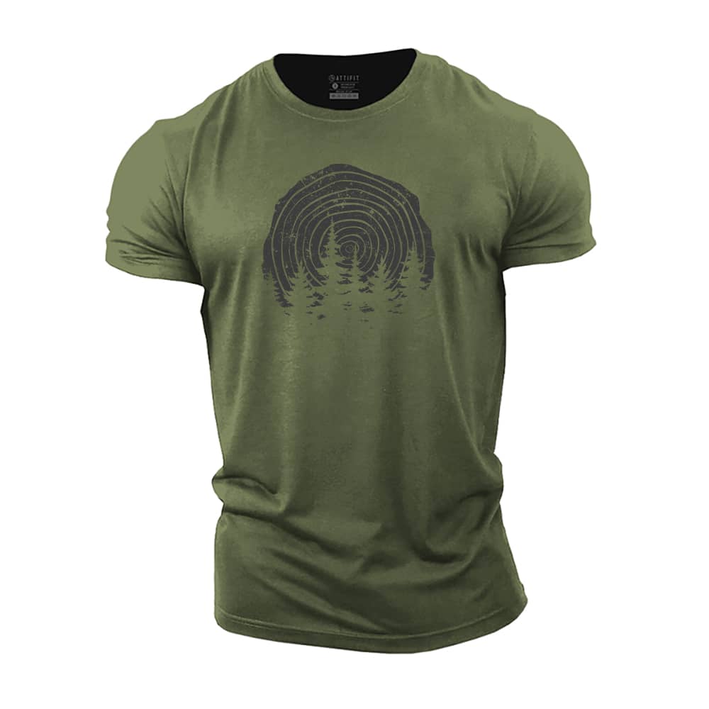 Growth Ring Forest Cotton T-Shirt
