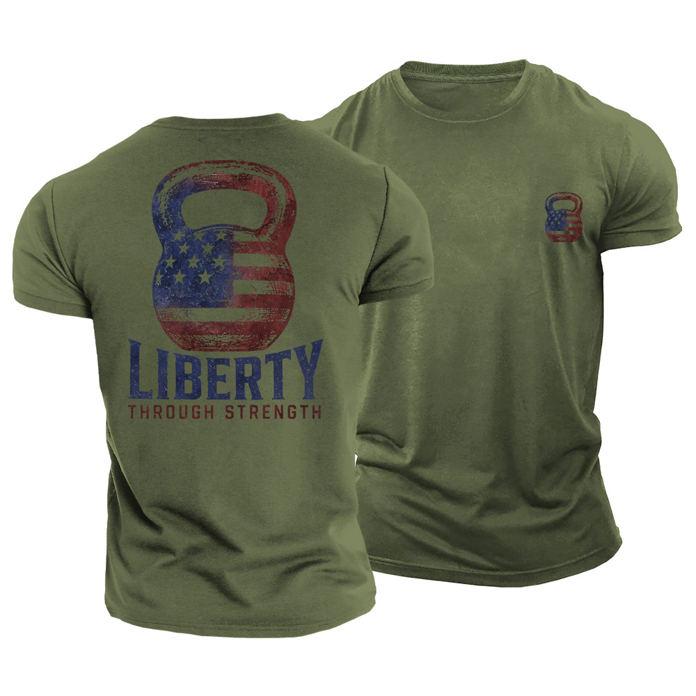 Liberty Through Strength Cotton T-Shirt