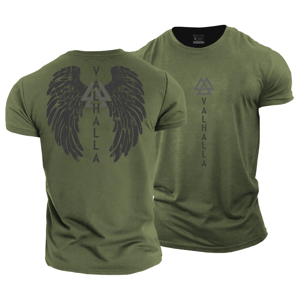 Valhalla Wing Cotton T-Shirt