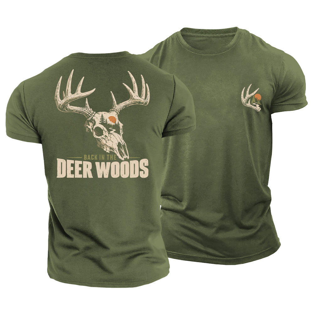 Back In Deer Woods Cotton T-Shirt