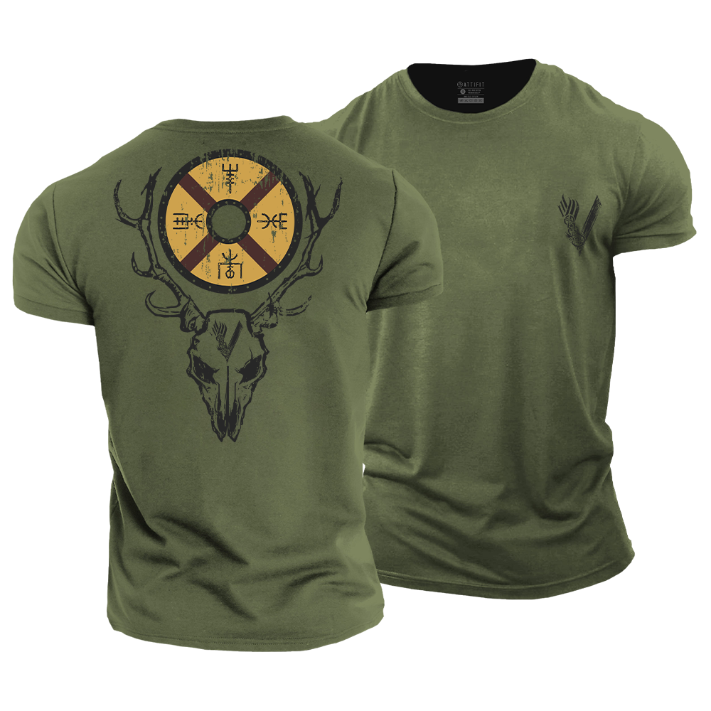 Horned Warrior Cotton T-Shirt