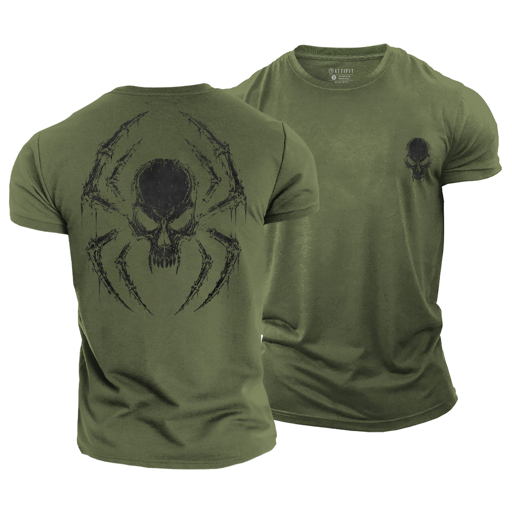 Venomous Skull Spider Cotton T-Shirt
