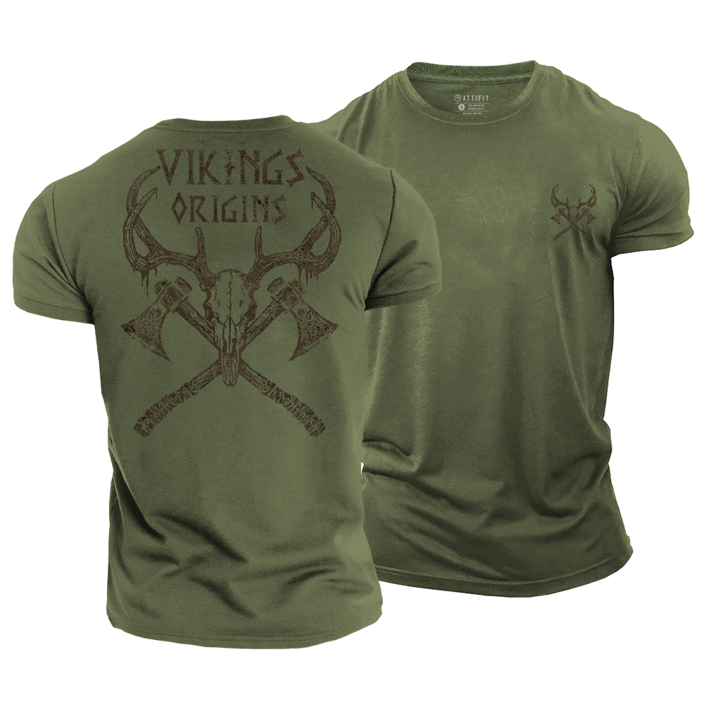 Axe & Antler Cotton T-Shirt