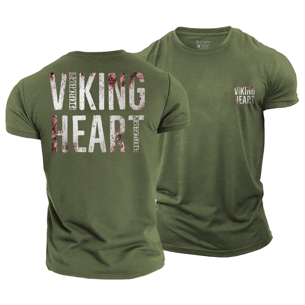 Viking Heart Cotton T-Shirt