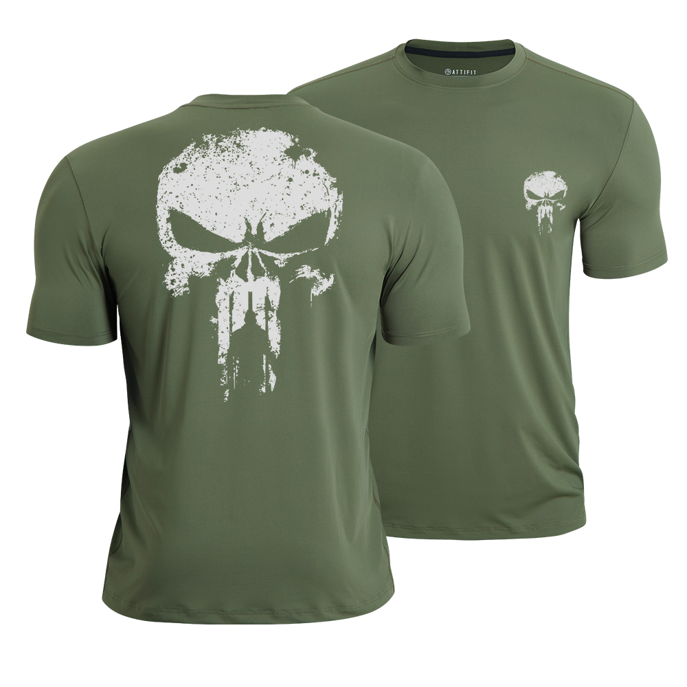 Skull Warrior Athletic Quick-Dry T-Shirt