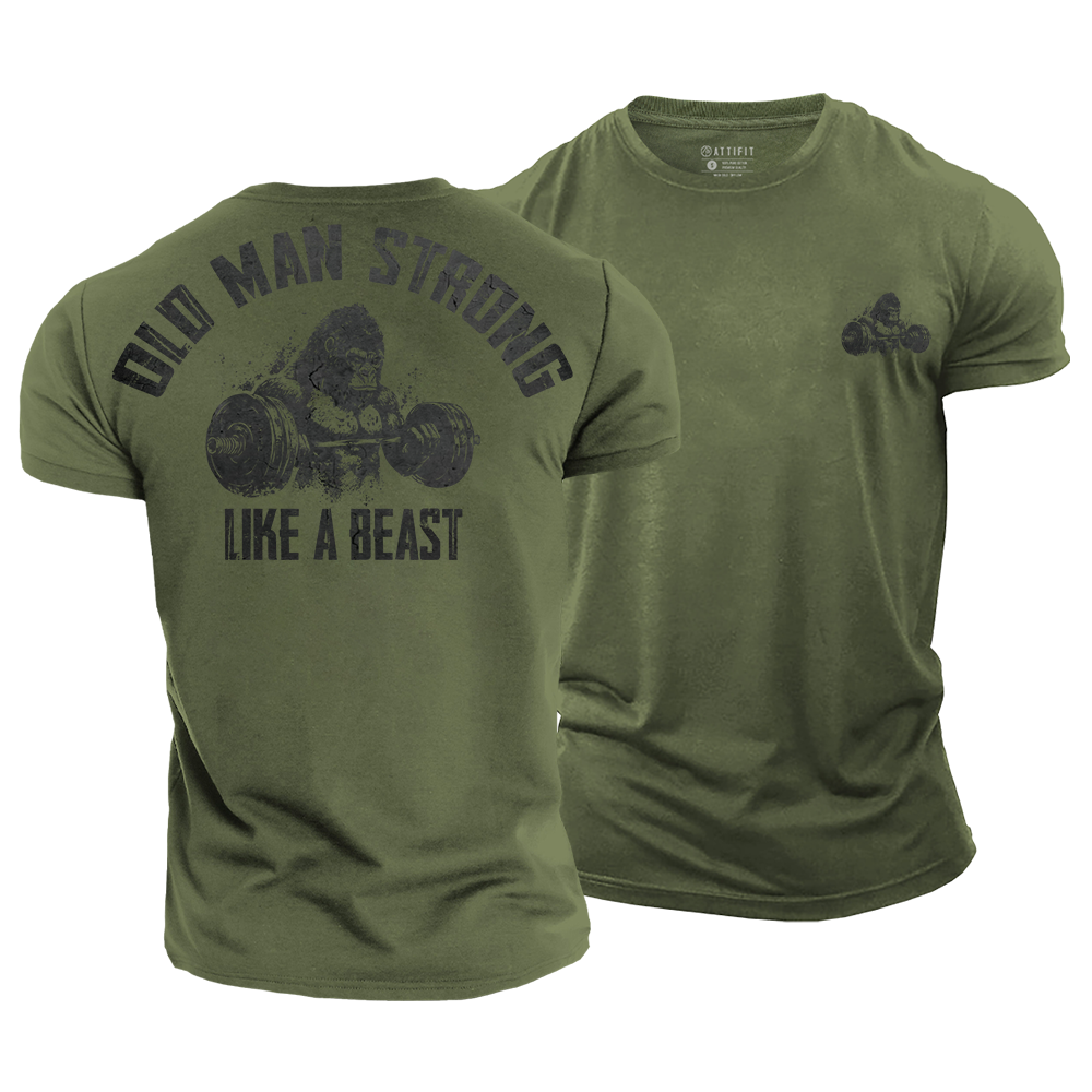 Old Men Strong Cotton T-Shirt